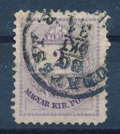 O 1874 2kr 11 1/2 Fogazással, Gyöngy és Szám Javítással (ex Lovász) (törés / Folded) - Other & Unclassified