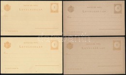 1874 Válaszos Levelezőlapok, 2 Db IV. Vízjellel - Magyar és 2 Db Vízjel Nélkül - Magyar (8.000) - Otros & Sin Clasificación