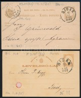 1877-1882 2 Db Díjjegyes Levelezőlap 'SISAK' - Sonstige & Ohne Zuordnung