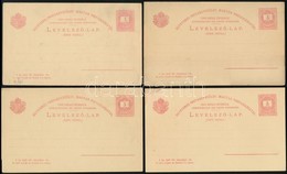 1880 6 Db Válaszos Levelezőlap - UPU, IV. Vízjellel, Hibás / Damaged (12.000) - Other & Unclassified