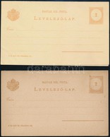 1880/1882 Válaszos Levelezőlapok 1880 2+2kr IV. Vízjellel,1882 Vízjel Nélkül (4.000) - Sonstige & Ohne Zuordnung