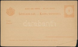 1882 Válaszos Levelezőlap, Tőlapon: Magy. Kir. Posta,  Hibás / Damaged (20.000) - Sonstige & Ohne Zuordnung