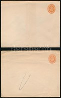 1887 2 Db Használatlan 5kr Díjjegyes Boríték (158 X 125 Mm), VII. Vízjellel (5.000) - Sonstige & Ohne Zuordnung