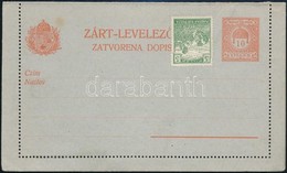 1900 10f Használatlan Díjjegyes Zárt Levelezőlap, Magyar-horvát Nyelvű, 3 Mm értékszámmal (1.200) - Other & Unclassified