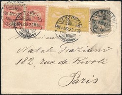 1901 Levél összesen 25f Turul Bérmentesítéssel VESZPRÉM' - 'PARIS' - Other & Unclassified