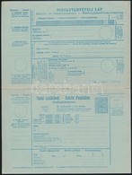 ~1910 Háromnyelvű Kék Postai Szállítólevél 10f - Other & Unclassified