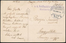 1917 Tábori Posta Képeslap / Field Postcard 'K.u.k. Feldhaubitzregiment' + 'TP 632 B' - Otros & Sin Clasificación