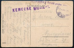 1918 Tábori Posta Képeslap 'KEMECSE' + 'TP 414' (hajtott, Sérült / Folded) - Other & Unclassified