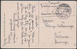 1916 Tábori Posta Képeslap 'S.M.S. RÉKA' + 'MFP Pola E' - Other & Unclassified