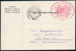 1917 Tábori Lap / Field Postcard 'K.U.K. KRIEGSMARINE S. M. U. 29' - Other & Unclassified