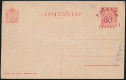 Baranya 1919 Megszállás Levelezőlap Használatlan Bodor Vizsgálójellel - Other & Unclassified