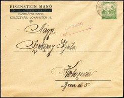 1918 Helyi Nyomtatvány Arató 5f Bérmentesítéssel, Cenzúra Bélyegzéssel / Censored Local Printed Matter With 5f Franking - Sonstige & Ohne Zuordnung