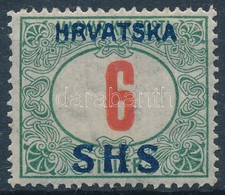 * 1918 Portó 6f Kiadásra Nem Került (**14.000) / Mi II, Unissued. Signed: Bodor - Otros & Sin Clasificación