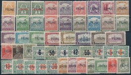 ** 1919 Fiume 49 Db Posta Tiszta Bélyeg, Ebből 7 Db Tévnyomat (garancia Nélkül) - Other & Unclassified