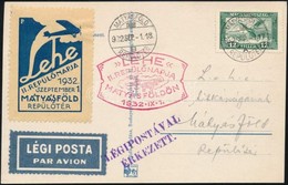 1932 LEHE Repülőnap Alkalmi Légi Képeslap - Otros & Sin Clasificación