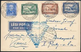 1932 Légi Képeslap 'BUDAPEST-WIEN / ENDRESZ GYÖRGY EMLÉKREPÜLÉS' - Other & Unclassified