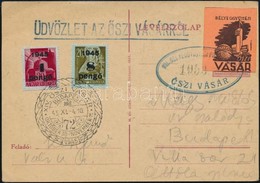 1945 Levelezőlap Bélyeggyűjtési Propaganda Vásár Levélzáróval - Sonstige & Ohne Zuordnung