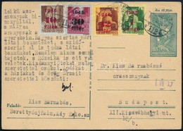 1945 (2. Díjszabás) Budapest Helyi Díjkiegészített Díjjegyes Levelezőlap - Other & Unclassified