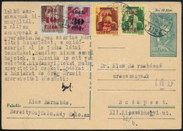 1945 (2. Díjszabás) Budapest Helyi Díjkiegészített Díjjegyes Levelezőlap - Sonstige & Ohne Zuordnung