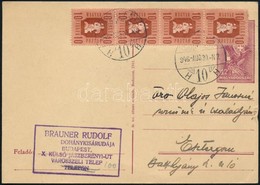 1946 12f Díjjegyes Levelezőlap 40f Bérmentesítéssel - Other & Unclassified