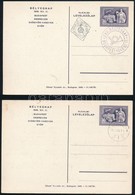1949 2 Db Levelezőlap Bélyegnap (22.) (egyik FDC) - Other & Unclassified