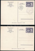 1949 2 Db Levelezőlap Bélyegnap (22.) (egyik FDC) - Otros & Sin Clasificación