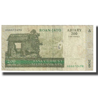 Billet, Madagascar, 200 Ariary, 2004, KM:87a, TB - Madagaskar