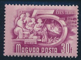 ** 1951/53 Ötéves Terv (II.) Erősen Elfogazott Bélyeg - Other & Unclassified