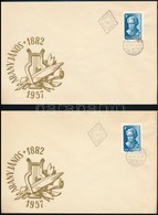 1957 Arany János 2 Db FDC + Szakszervezet (V.) Bélyeg FDC-n + Bélyegnap 30. Sor FDC-n - Sonstige & Ohne Zuordnung