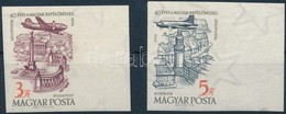 ** 1958 40 éves A Magyar Repülőbélyeg ívszéli Vágott Sor (5.000) - Other & Unclassified