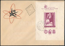 1958 Brüsszeli Világkiállítás Sor + Blokk 2 Db FDC-n (6.490) - Otros & Sin Clasificación