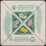 ** 1958 FIP I. Virág Blokk 12-es Fogazással (8.000) - Other & Unclassified