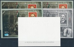 ** 1996/22 A Forradalom 40. évfordulója Emlékére 5 Db-os Emlékív Garnitúra Azonos Sorszámvégződéssel (65.000) - Otros & Sin Clasificación