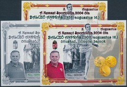 ** 2019 8. A Nemzet Sportolója, Balczó András Emlékív Garnitúra (3 Db) No.: 00030 - Other & Unclassified