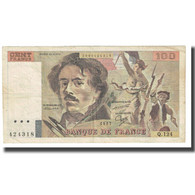 France, 100 Francs, Delacroix, 1987, STROHL FERMAN DENTAUD, TB, Fayette:69.11 - 100 F 1978-1995 ''Delacroix''