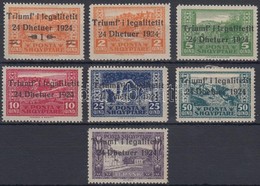 * 1925 Alkotmány Sor Felülnyomással Mi 104-110 - Other & Unclassified