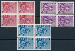 ** 1959 Békemozgalom Sor Négyestömbökben Mi 575-577 - Other & Unclassified