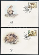 1988 WWF Majmok Sor FDC,
WWF Monkies Set FDC
Mi 972-975 - Other & Unclassified