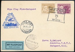 1933 WIPA Repülés Levelezőlap - Other & Unclassified