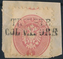 1864 Képbe Fogazott 5kr 'TRIESTE COL VAPORE' - Otros & Sin Clasificación