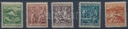 ** 1924 Tuberkulózis Sor Mi 442-446 - Otros & Sin Clasificación