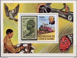 COTE D'IVOIRE - BF N° 14 ** - 100 ANS DE LA MORT DE SIR ROWLAND HILL - - Rowland Hill