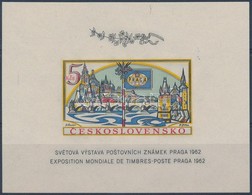 ** 1962 PRAGA Bélyegkiállítás Vágott Blokk Mi 18 B - Other & Unclassified