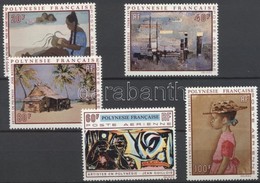 ** 1970 Polinéziai Festők Művei Sor Mi 121-125 - Otros & Sin Clasificación