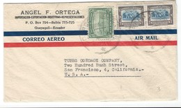 COVER CORREO AERO - AIR MAIL - GUAYAQUIL - SAN FRANCISCO - CALIFORNIA. - Equateur