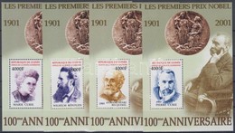 ** 2002 100 éves A Nobel-díj Blokksor Mi 739-742 - Other & Unclassified