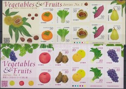 ** 2013 Zöldségek és Gyümölcsök öntapadós Kisívpár Mi 6502-6511 - Sonstige & Ohne Zuordnung