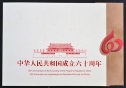 ** 2009 60 éves A Kínai Népköztársaság 3 Klf Blokkot Tartalmazó Bélyegfüzet Makaó és Hongkong Kiadásokkal - Other & Unclassified