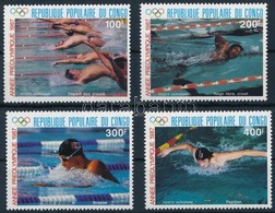 ** 1987 Olimpia, úszás Sor,
Olympics, Swimming Set
Mi 1076-1079 - Other & Unclassified