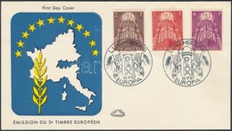 1957 Europa CEPT Sor Mi 572-574 FDC - Sonstige & Ohne Zuordnung